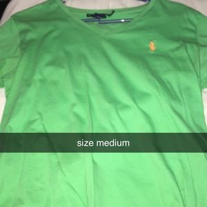 green polo tshirt